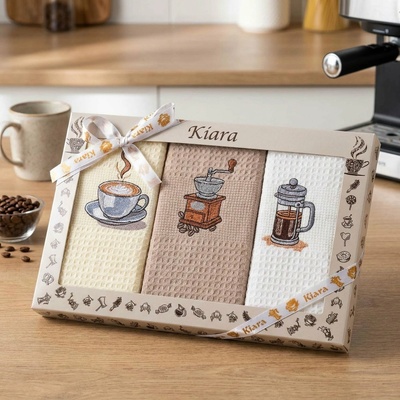 Praktik KIARA 114 mlýnek káva French press 50 x 70 cm 3 ks béžová