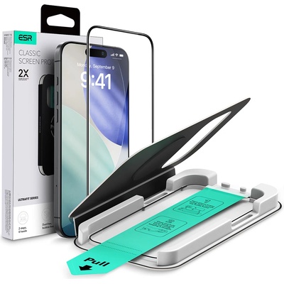 ESR Протектор за дисплей за iPhone 17 Air - ESR UltraFit - Черен