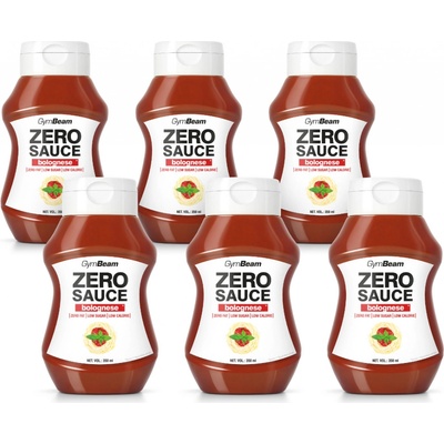 GymBeam Bezkalorická omáčka Bolognese 6 x 350 ml