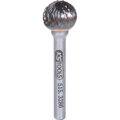 KS Tools 515.3286 frézovacie kolík tvrdokov guľa 16.0 mm Dĺžka 60 mm Vonkajší Ø 6 mm Pracovná dĺžka 39 mm Ø hriadeľa 6.0