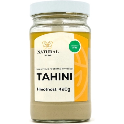 NATURAL JIHLAVA tahini, rastlinná omáčka, 420 g