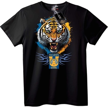 NOONEBRAND Тениска Тигрес UANL Тигър - XL, Black