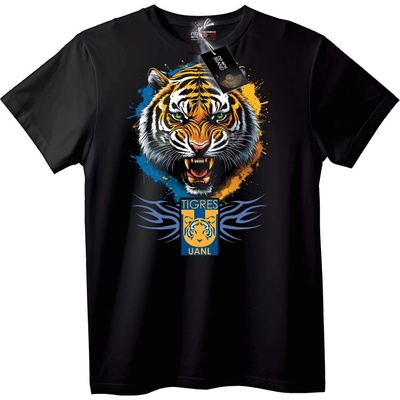 NOONEBRAND Тениска Тигрес UANL Тигър - XL, Black