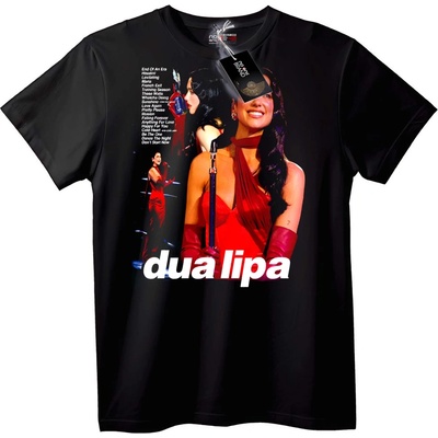 NOONEBRAND Тениска Dua Lipa музика - 6XL, White
