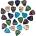 Fender 351 Premium Picks MIX PACK 24 pieces