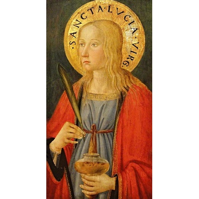 Sv. Lucie (ikona 344) Rozměry cm: A - 8x10cm