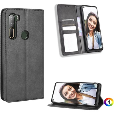 HTC U20 5G Vintage Кожен Калъф и Протектор