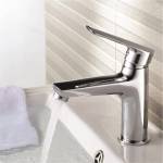 Inter Ceramic Стоящ смесител за умивалник ДАНИСТА LEAD FREE ICF 1279198, Inter Ceramic, метални сплави, хром, 16.6х15.8х12х6см (1279198)