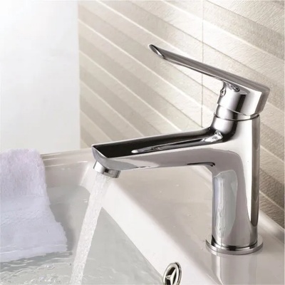Inter Ceramic Стоящ смесител за умивалник ДАНИСТА LEAD FREE ICF 1279198, Inter Ceramic, метални сплави, хром, 16.6х15.8х12х6см (1279198)
