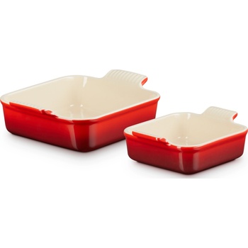 Le Creuset Форми за печене Heritage квадратни черешови 2 бр (79094000600080)