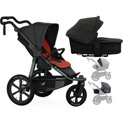 Tfk set PRO frame 2024 + carrycot + seat + příslušenství Anthracit/Antracite 2026