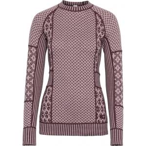 Kari Traa Дамско мериносово термобельо Kari Traa Women's Smekker L/S Merino base layer - Cocoa Powder (115-1319-1814)