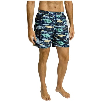 Hackett Бански гащета Hackett Big Fish swimming shorts - Blue (Navy)