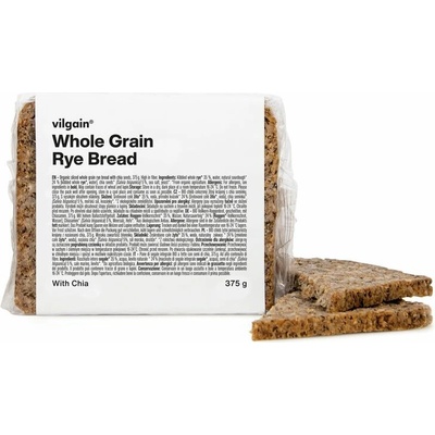 Vilgain Celozrnný žitný chléb BIO s chia semínky 375 g – Zboží Dáma