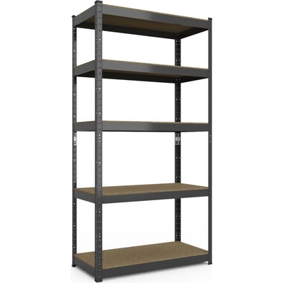 Tvujregal Regál Economy 180 x 60 x 40 5 polic černý – Zboží Dáma