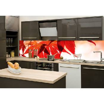 DIMEX ART Фототапет за кухня - червени листа 260 x 60 см