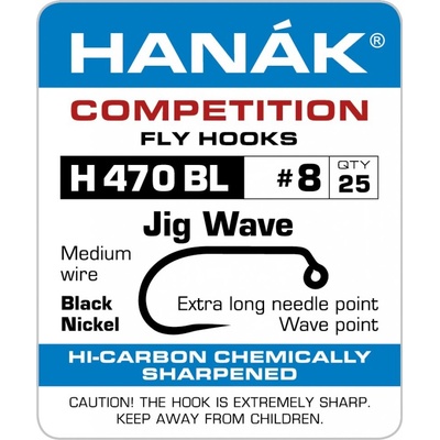 Hanák Competition Muškařský háček jigový Wave vel.12 25 ks