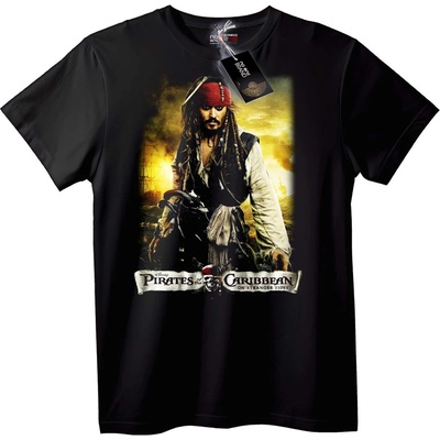 NOONEBRAND Тениска Pirates of the Caribbean Джак Спароу - M, Black