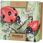 Mama Maluje Puzzle 60el Ladybugs