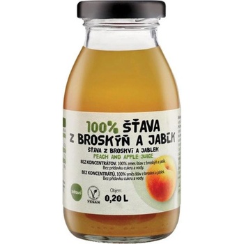 Zdravo 100% Broskyňa a jablko 10 x 200 ml