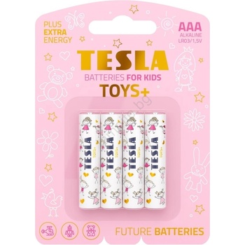 Image 1 of TESLA - 4 бр. Алкална батерия AAA TOYS+ 1, 5V 1300 mAh (TS0004)