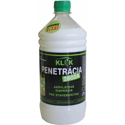 Klik Penetrácia 2802A, Akrylátová disperzná penetrácia pre stavebníctvo 1l, 1l