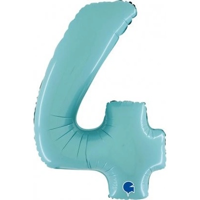 GRABO fóliový balónek ČÍSLICE pastel Modrá 4 66cm,26 nafukovací