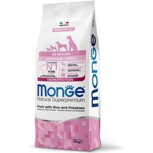 Monge Speciality Line Puppy & Junior pork & rice 12 kg