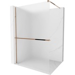 Mexen Kioto+ душ стена с рафт Walk-in 110 x 200 см, мраз, розово злато - 800-110-121-60-30 (800-110-121-60-30)