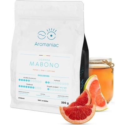 Aromaniac Uganda Mabono káva zrnková 200 g