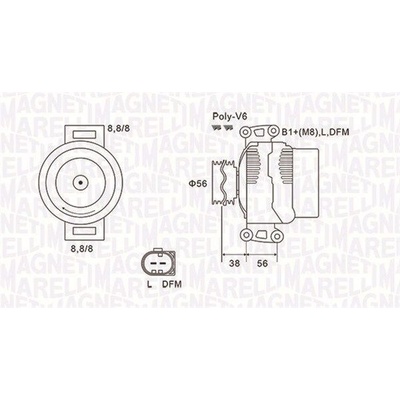 Generátor MAGNETI MARELLI 063731811010