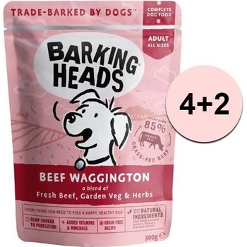 Barking Heads Beef Waggington 6 x 300 g