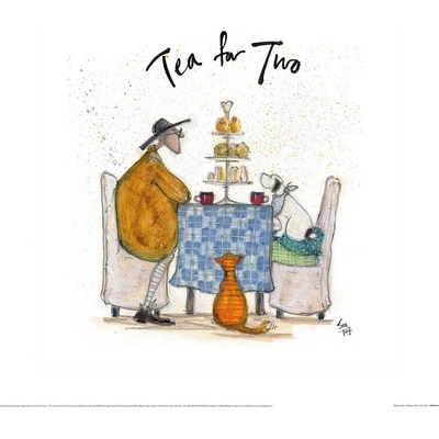 Umelecká tlač Sam Toft - Tea For Two - Colour, 40 × 40 cm