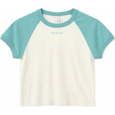 Mazine Дамска тениска Mazine Women's Contrast Sleeves T-Shirt - Turquoise / Offwhite (916-6713-0214)
