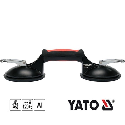 TOYA Вакуум вендуза, yato 37236, 125 мм, до 120 кг, двойна (uni-06461)
