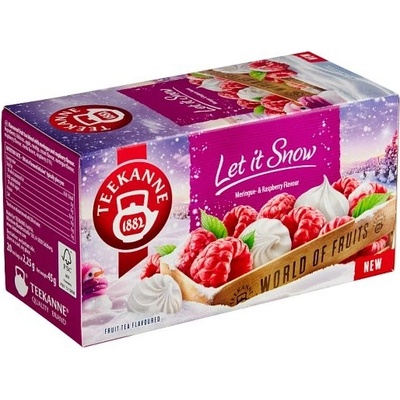 Teekanne World of Fruits Let it Snow Merinque-Raspberry ovocno-bylinný čaj 20 x 2,25 g