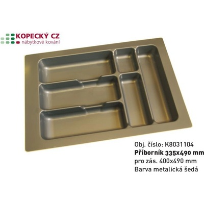 příborník do zásuvky DESIGNO DISTANC 400/450mm šedý