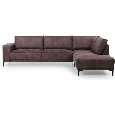 Scandic Кафяв ъглов диван от изкуствена кожа (десен ъгъл) Copenhagen - Scandic (14511SN 29 CHOCOLATE)
