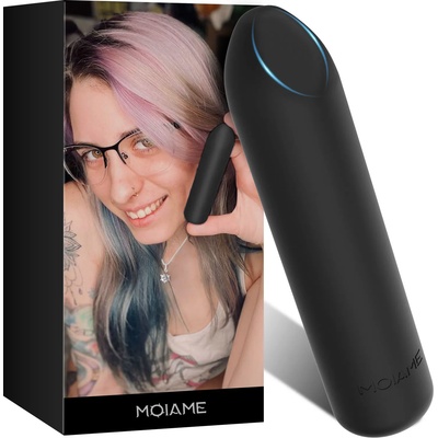 Paloqueth Bullet Mini Vibrator with 10 Powerfull Vibration Modes Black