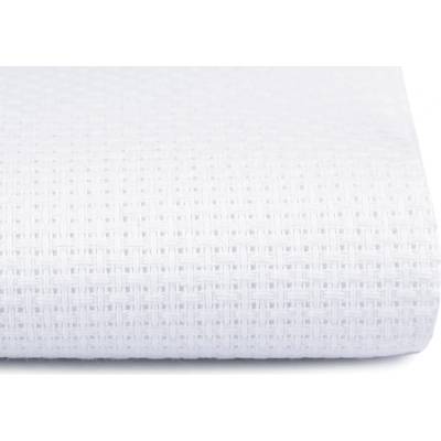 Stoklasa Vyšívací tkanina Kanava šíře 140 cm 40 oček bílá