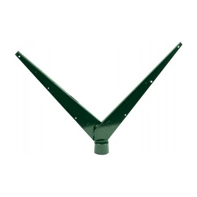 Bavolet na sloupek 48 mm - Zn + PVC, dvoustranný, zelený