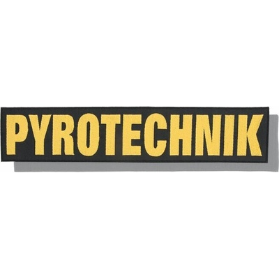 Nášivka: PYROTECHNIK [340x70] [ssz] černá | žlutá