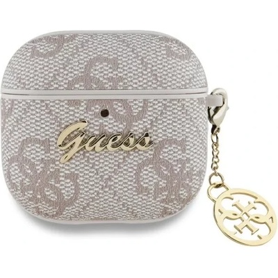Guess GUA4G4GSMP калъф за AirPods 4 розов 4G Charm Collection (GUA4G4GSMP)