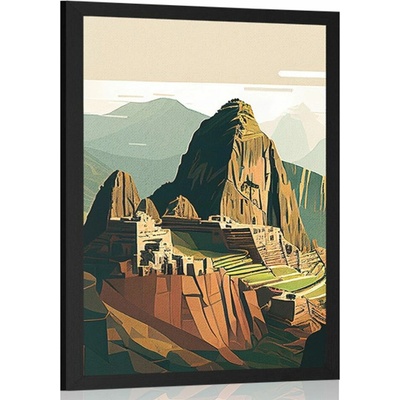 Plakát skvostné Machu Picchu - 60x90 white