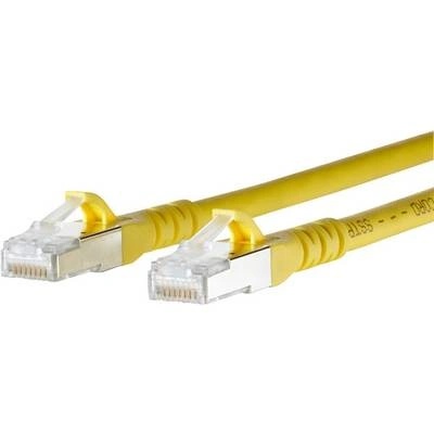 METZ CONNECT RJ45 Кабел за мрежова връзка, CAT 6A S/FTP [1x RJ45 щепсел - 1x RJ45 щепсел] 1 m, жълт BTR Netcom (1308451077-E) (1308451077-E)