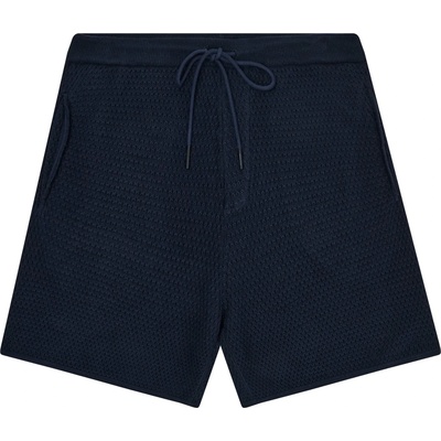 KnowledgeCotton Apparel Мъжки къси панталони Knowledgecotton apparel Organic Cotton Bubble Knitted Shorts - Night Sky - размер XL (012-4430-0214)