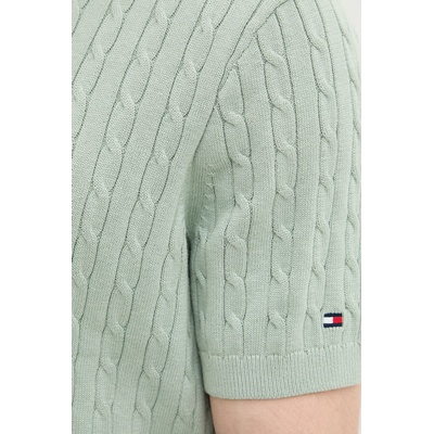 Tommy Hilfiger тениска тип пулове с яка мъжка от памук (MW0MW42788)