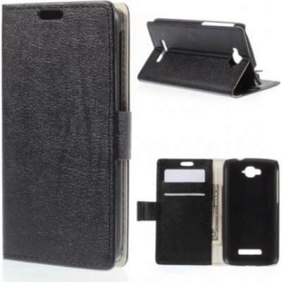 Púzdro Litchi Alcatel One Touch Pop C7 OT-7040E 7040A čierne