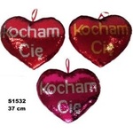 SUN-DAY Sequin heart 37cm I love Ce 3 colors 156075 SUN-DAY price for 1 piece