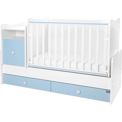 Lorelli Трансформиращо се детско легло Lorelli - Trend Plus, бяло и Baby Blue (10150590039P)